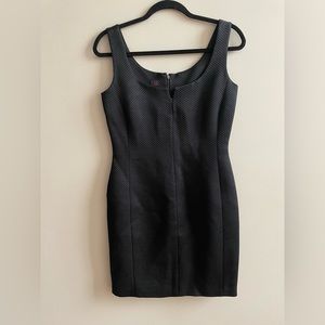 Tom and Linda Platt Black and Pink Silk Dress with Jacket Sz 6